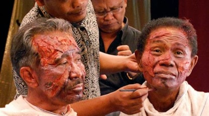 The Act of Killing makeup shot