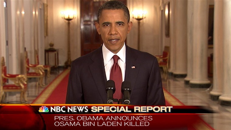 President Obama reveals the death of Osama Bin Laden