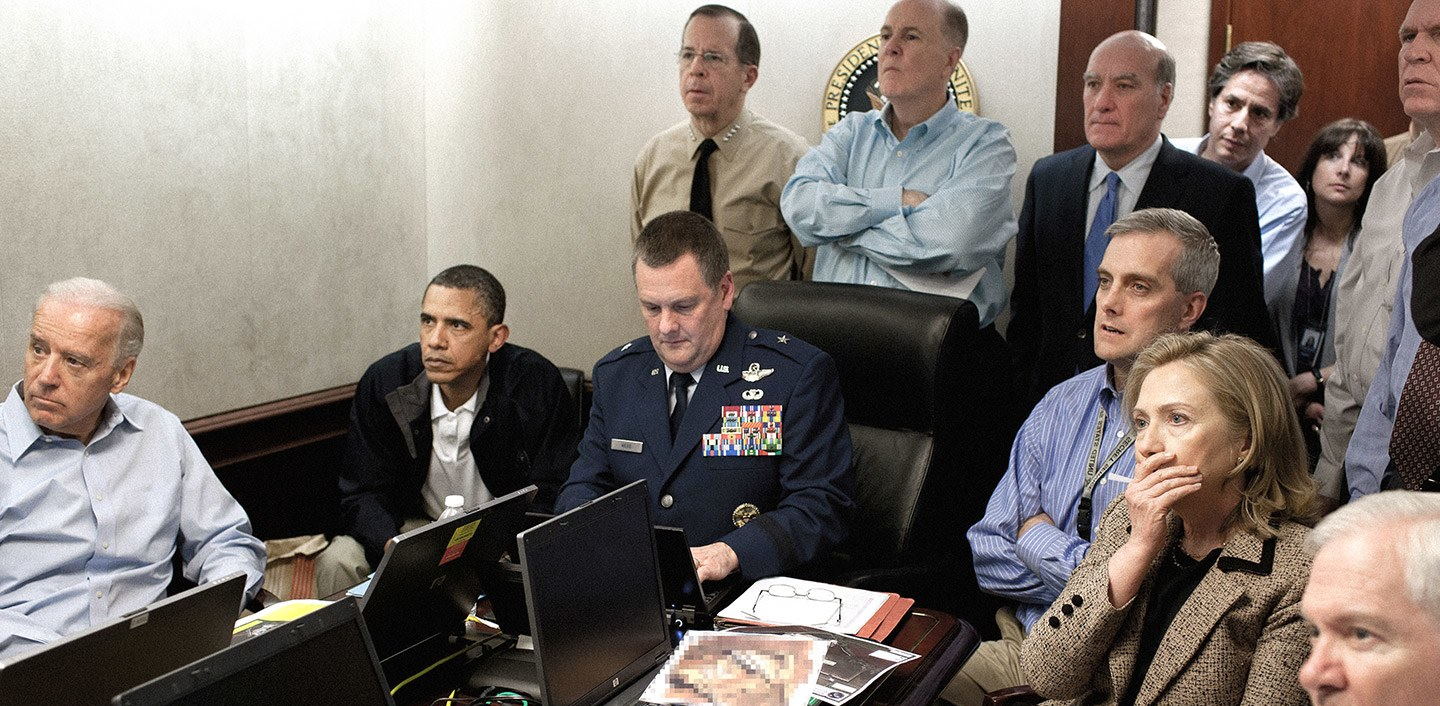 Barack Obama watches the OBL raid