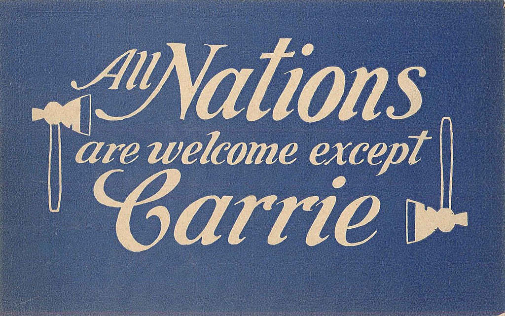 Carrie Nation postcard