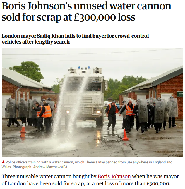 Boris John's water cannon