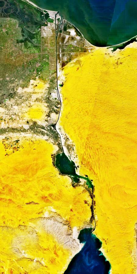 The Suez canal, scene of a low point in the Anglo-American special relationship.