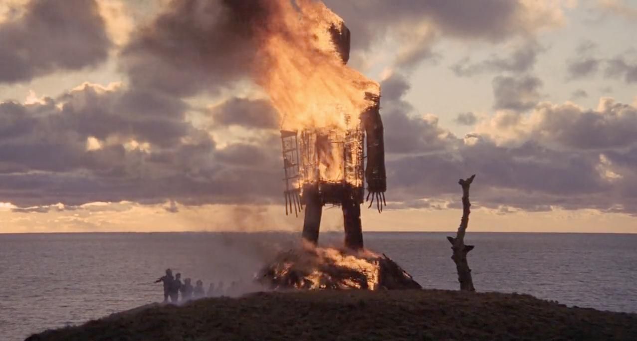 Wicker man, not straw man, but you catch my drift