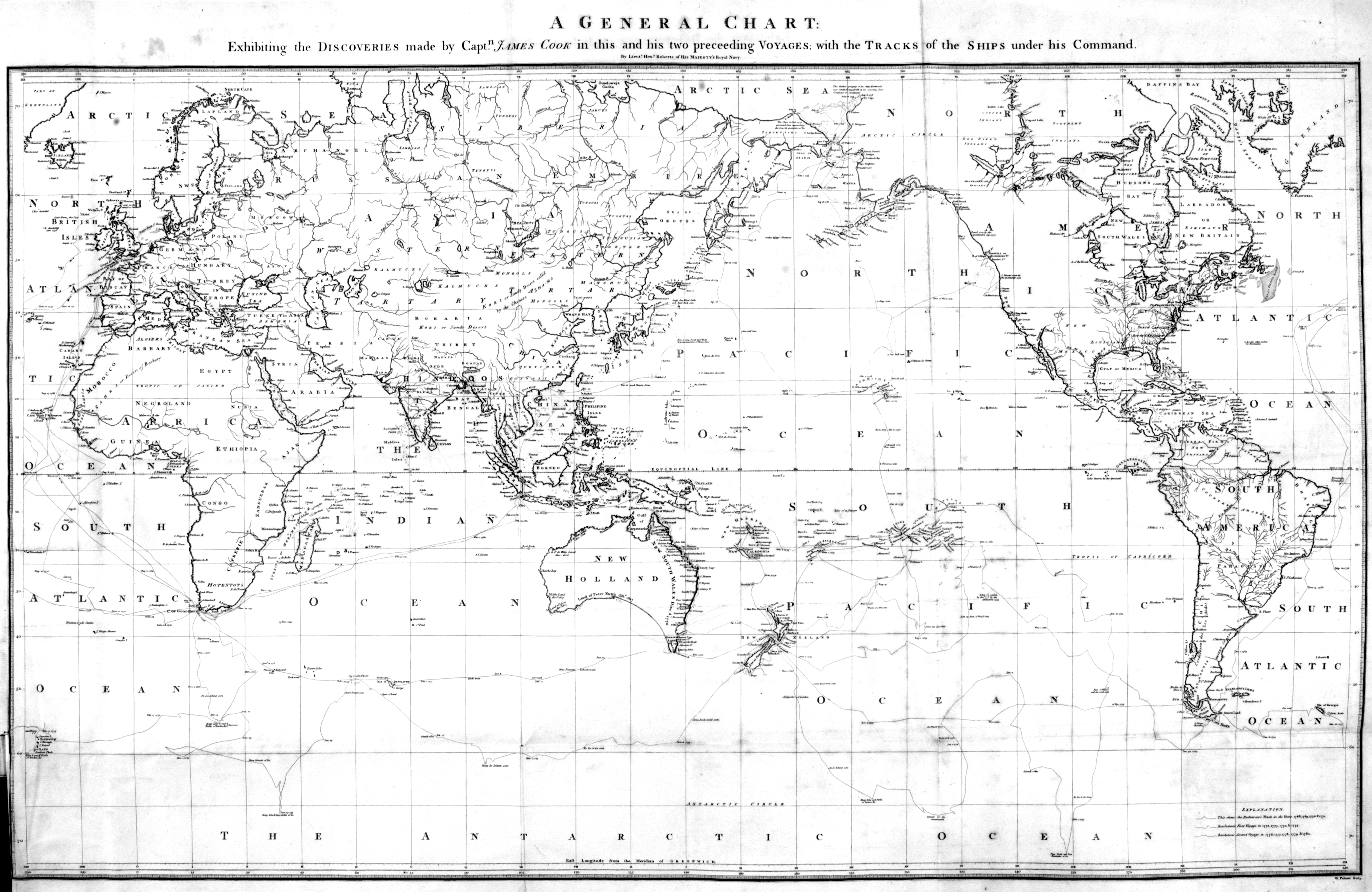 Cook's chart of the Pacific