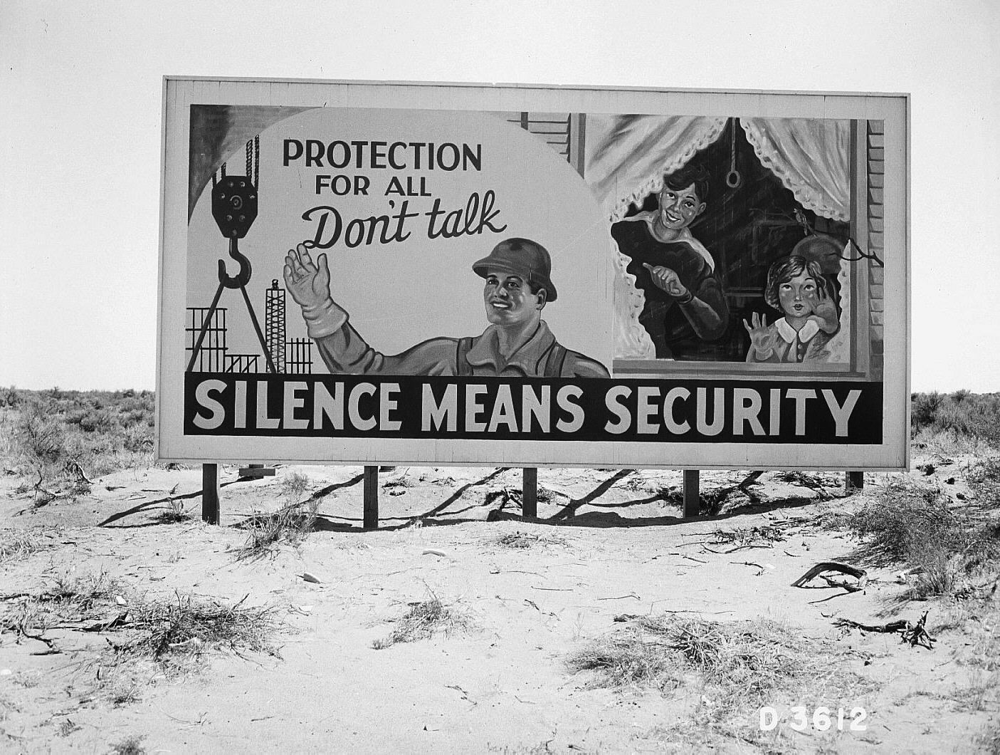Billboard from the Atomic City of the Manhattan Project