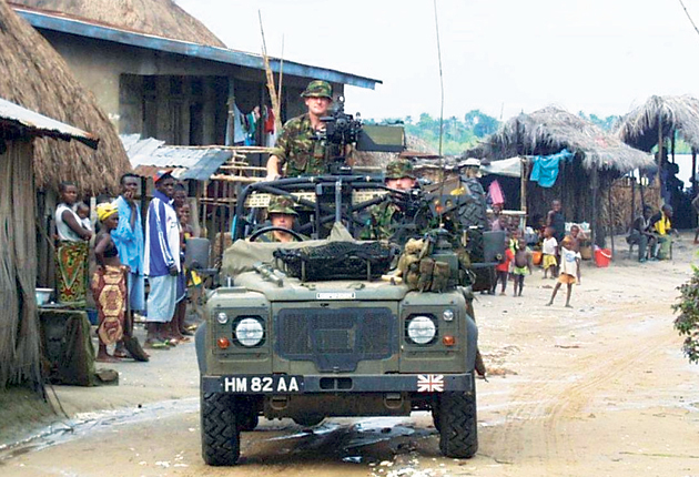 British troops in Sierra Leone