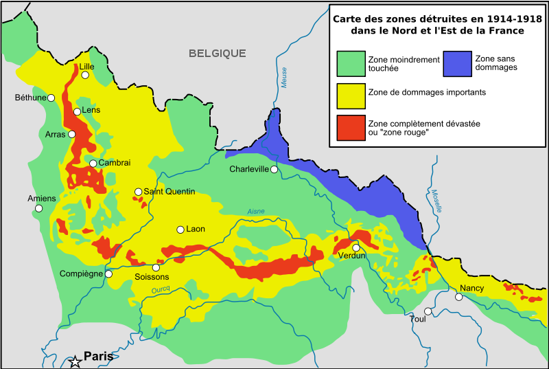 Zone Rouge in France
