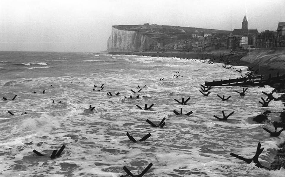 Spatial beach defences on Normandy Beach